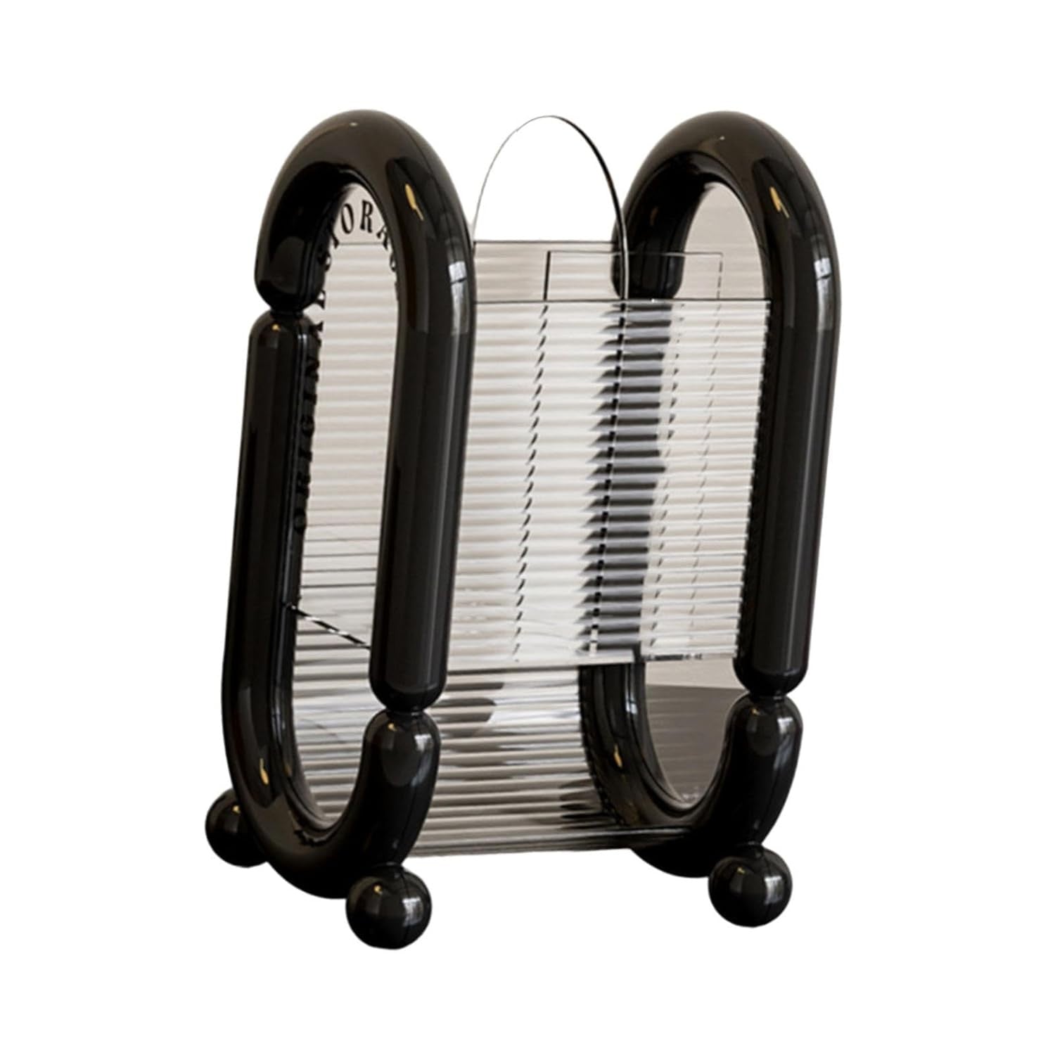 Cutie pentru Depozitare Cosmetice, Flippy, pentru Pensule, Creioane si Buretei, 4 Compartimente, din Plastic, 12 x 10 x