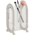 Cutie pentru Depozitare Cosmetice, Flippy, pentru Pensule, Creioane si Buretei, 4 Compartimente, din Plastic, 12 x 10 x