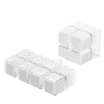 Cutie pentru Medicamente, Flippy, Model Rubik' Cube, cu Curea de Agatare, Dozator Portabil de Medicamente, Dispenser