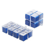 Cutie pentru Medicamente, Flippy, Model Rubik' Cube, cu Curea de Agatare, Dozator Portabil de Medicamente, Dispenser