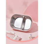 Cutie pentru Pranz sau Gustari, Flippy, cu Doua Compartimente, Model Iepuras, pentru Copii si Adulti, Etansare, PP,