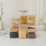 Cutii de Depozitare Alimente, Flippy, Set din 7 Cutii de tip Container, Cutii pentru Cereale, din Plastic, Capac din