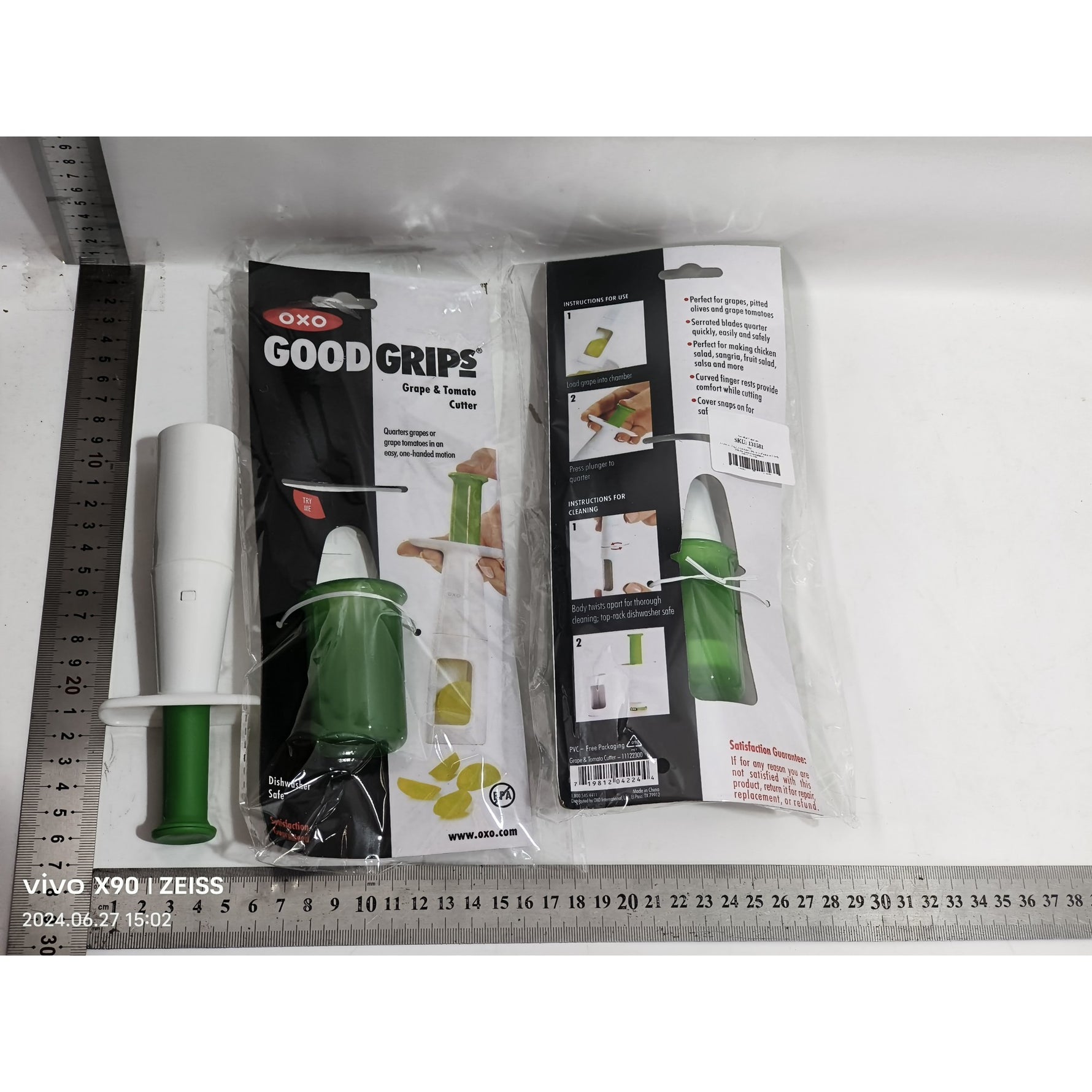 Cutit Feliator pentru Legume si Fructe mici, Flippy, Feliator pentru Rosii Cherry, Feliator pentru Masline, Ustensila