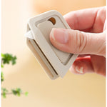 Cutter Portabil, Flippy, din ABS, Magnetic, Lama Ceramica, Autoretractabila, Universal, Alb