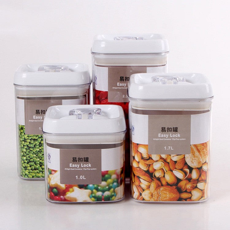 Cuutii de Depozitare Alimente, Flippy, Set din 4 Cutii pentru Condimente in Bucatarie, Cutii de tip Container, Diferite