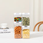 Cuutii de Depozitare Alimente, Flippy, Set din 4 Cutii pentru Condimente in Bucatarie, Cutii de tip Container, Diferite