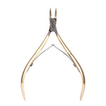 Cleste pentru Unghii si Cuticule, Flippy, din Otel Inoxidabil, Protectie Varf, 17 x 7 x 2 cm, Auriu
