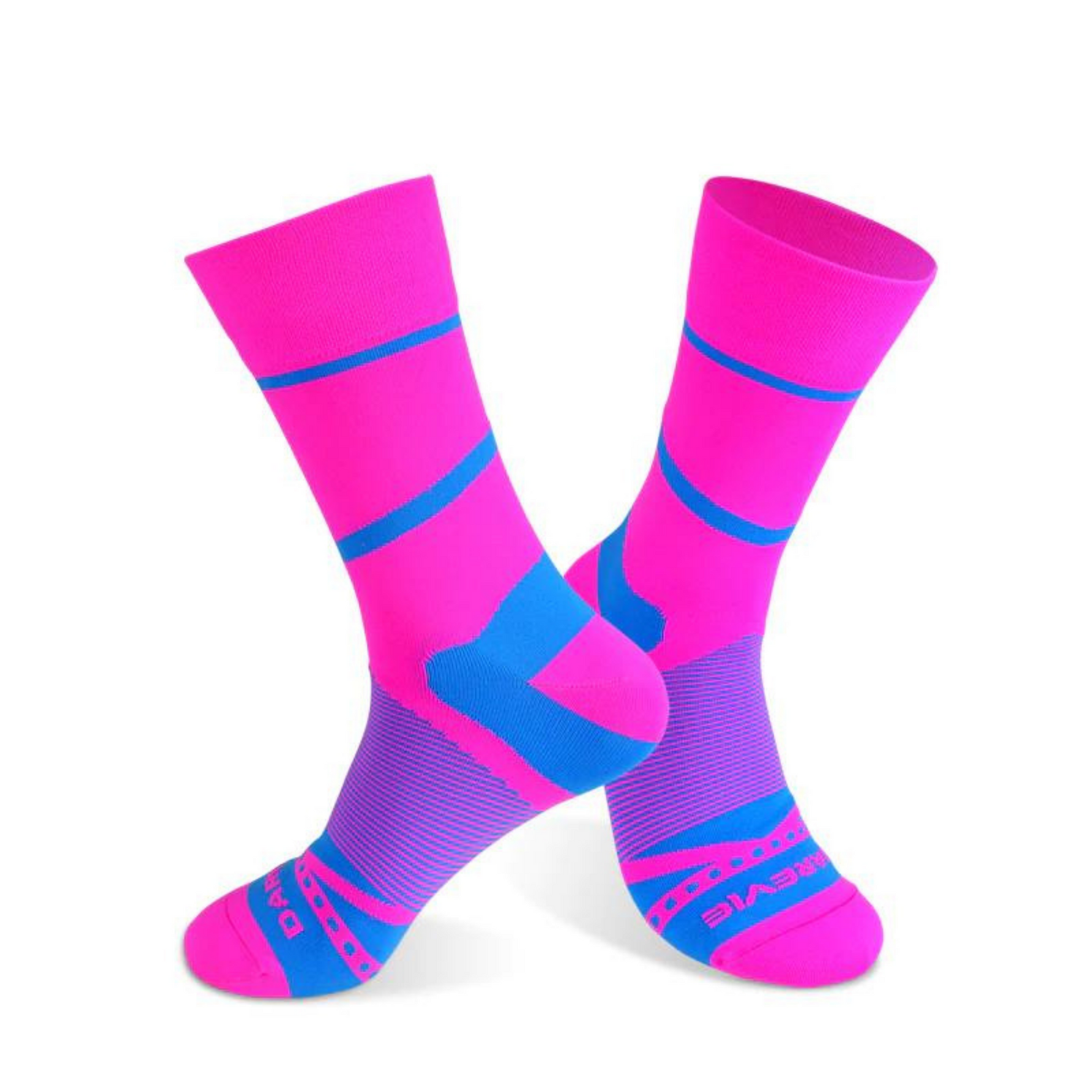 Darevie, Darevie, Lung, Șosete textile, Roz/Albastru, DVA013, Unisex - Olmarkt