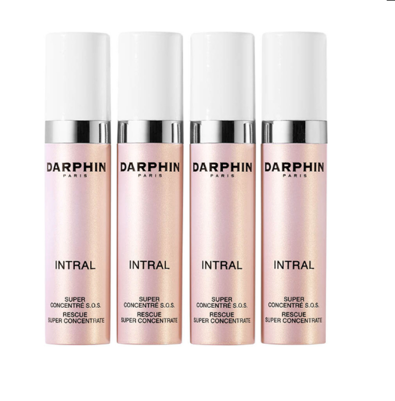 Set, Darphin, Intral - Rescue, Vitamina E, Calmează/Stabilizează & Întărește, Concentrează-te, Pentru față, 4 buc, 7 ml - Olmarkt