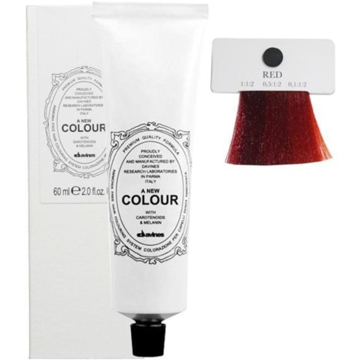 Davines, A New Colour, Vopsea permanentă de păr,  Red, 60 ml