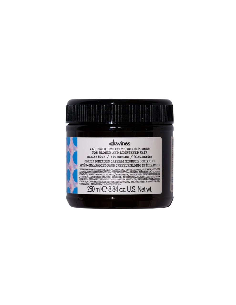 Davines, Alchemic, Balsam pentru culoarea părului,  Marine Blue, Îmbunătățește vibrația culorilor, 250 ml