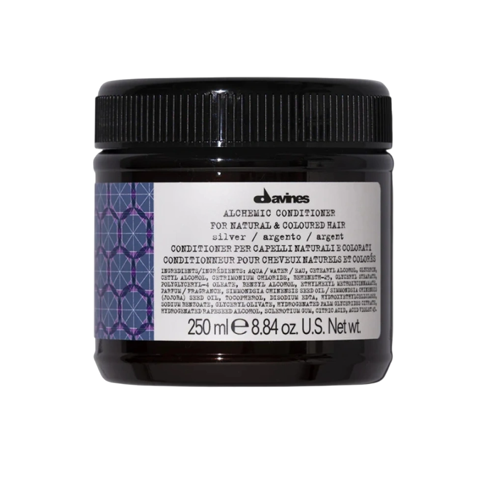 Davines, Alchemic, Balsam pentru culoarea părului,  Silver, Îmbunătățește vibrația culorilor, 250 ml