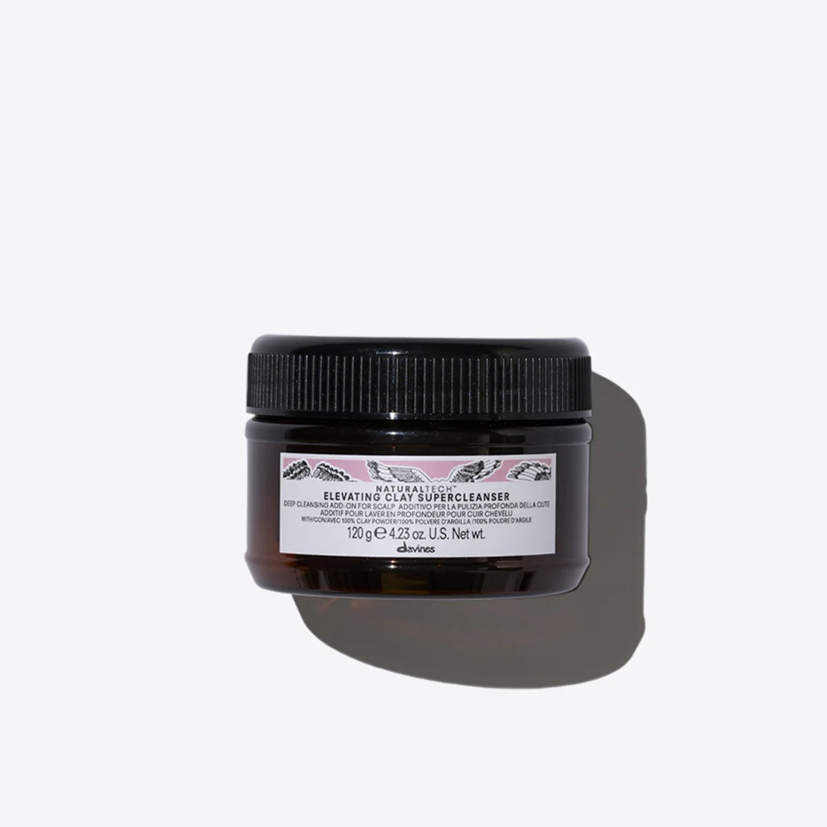 Davines, NaturalTech Elevating Clay, Scrub pentru scalp, Curățare profundă, 120 g