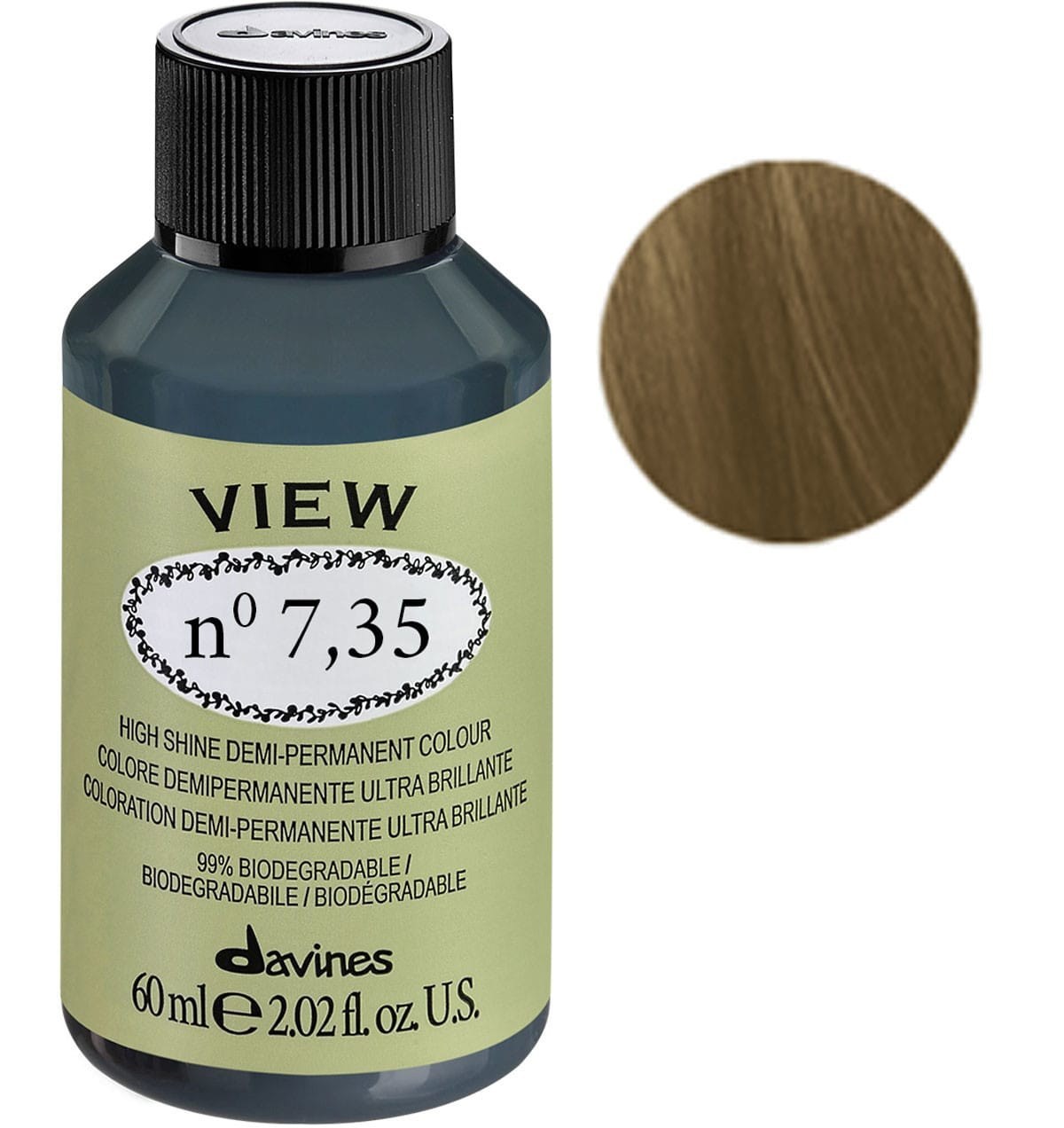 Davines, View, Vopsea de păr demi-permanentă, 7.35 , 60 ml