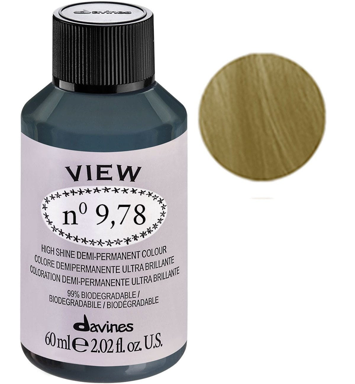 Davines, View, Vopsea de păr demi-permanentă, 9.78 Gloss, 60 ml