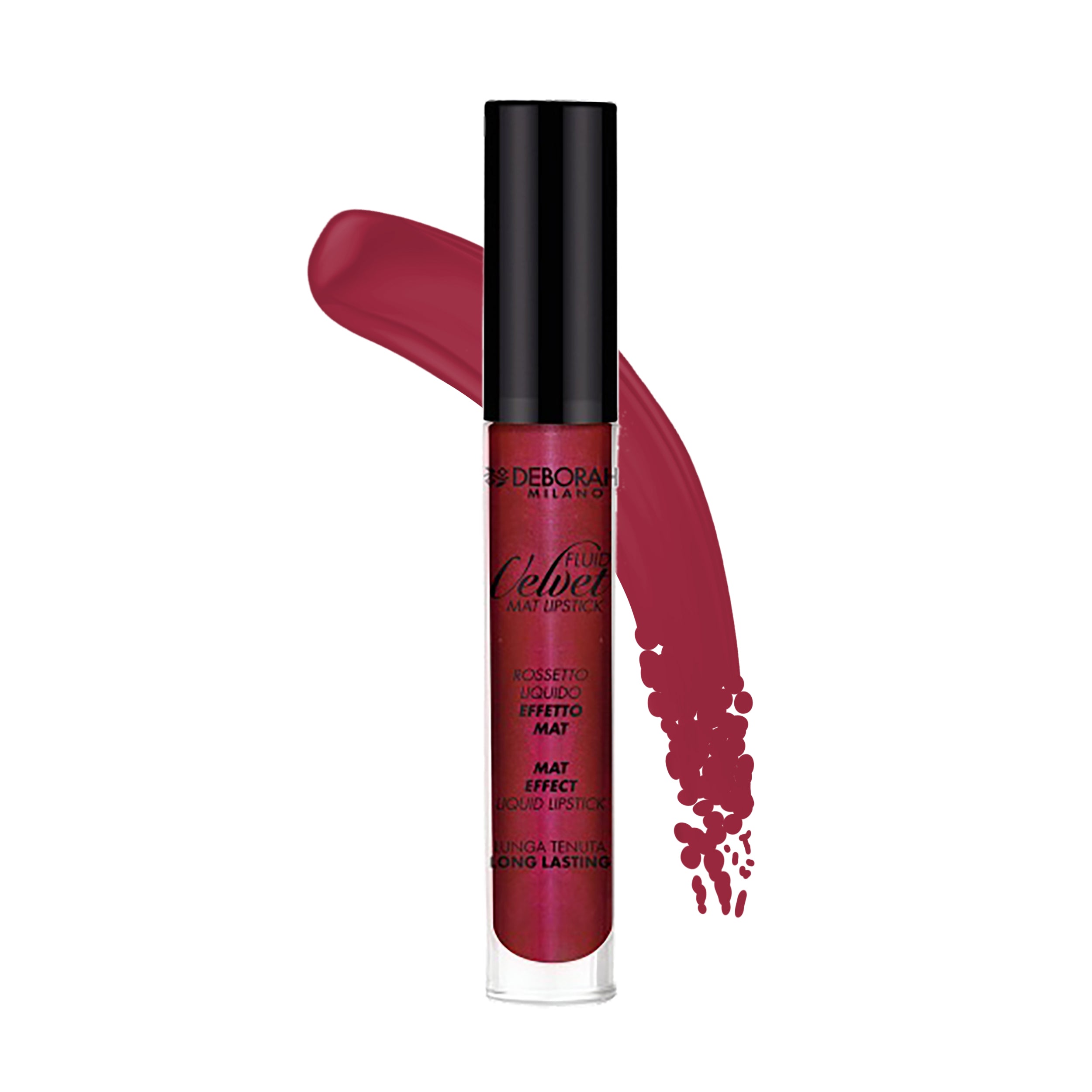 Deborah, Fluid Velvet, Mat, Ruj lichid, 50, Cireașă, 4.5 g - Olmarkt