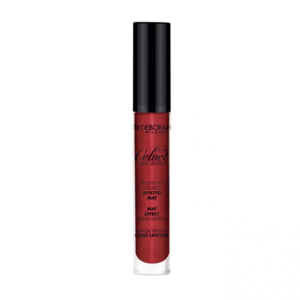 Deborah, Fluid Velvet, Mat, Ruj lichid, 51, Roșu metalic, 4.5 g - Olmarkt