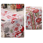 Traversa de Masa pentru Craciun, Flippy, Napron, din Material Tricotat cu Tesatura Groasa, Model Globuri, Reni si