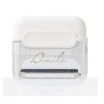 Decojitor/Curatator manual de legume si fructe, Flippy, portabil, cu magnet, doua lame, Inox, Alb, 6.7x6x1.6 cm