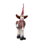 Figurina de Craciun, Flippy, Ren 3D, din Panza si Polistiren, 70 cm Inaltime, Multicolor