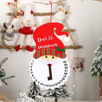 Decoratiune de Craciun Flippy, Advent calendar, numara zilele pana la Craciun, model Mos Craciun, material poliester,