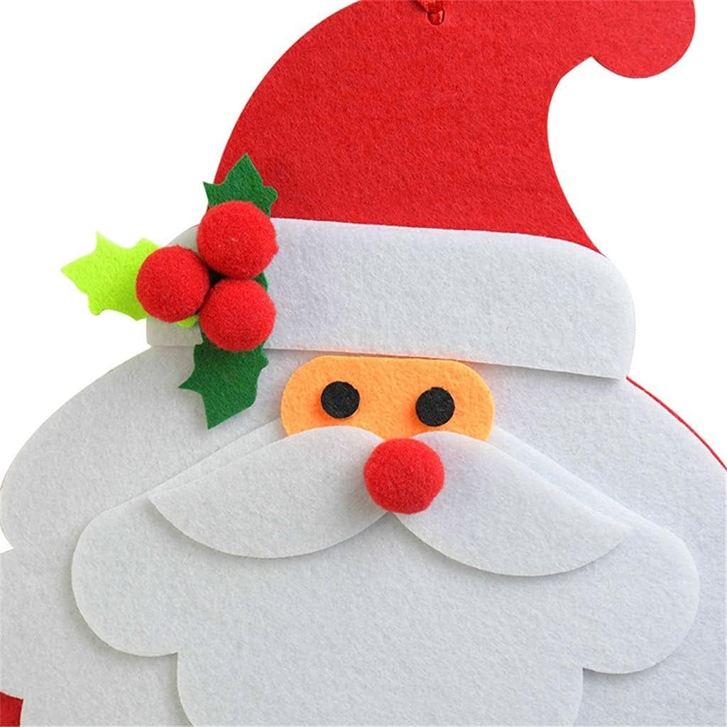 Decoratiune de Craciun Flippy, Advent calendar, numara zilele pana la Craciun, model Mos Craciun, material poliester,