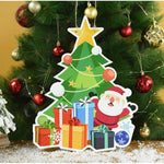 Decoratiune de Craciun, Flippy, de Agatat, pentru Usa, Perete sau Brad, Sfoara Inclusa, 40.5 x 30.5 cm cm, din Hartie
