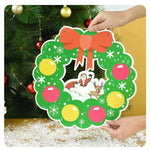Decoratiune de Craciun, Flippy, de Agatat, pentru Usa sau Perete, Sfoara Inclusa, 32 x 33 cm, din Hartie 350g, Model