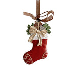 Decoratiune de Craciun, Flippy, pentru Brad, Model Soseta, 10 x 6 cm, din Rasina, Multicolor