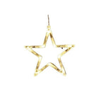 Decoratiune de Craciun Luminoasa in forma de Stea 19x18 cm, cu Ventuza, Alb Cald, Flippy