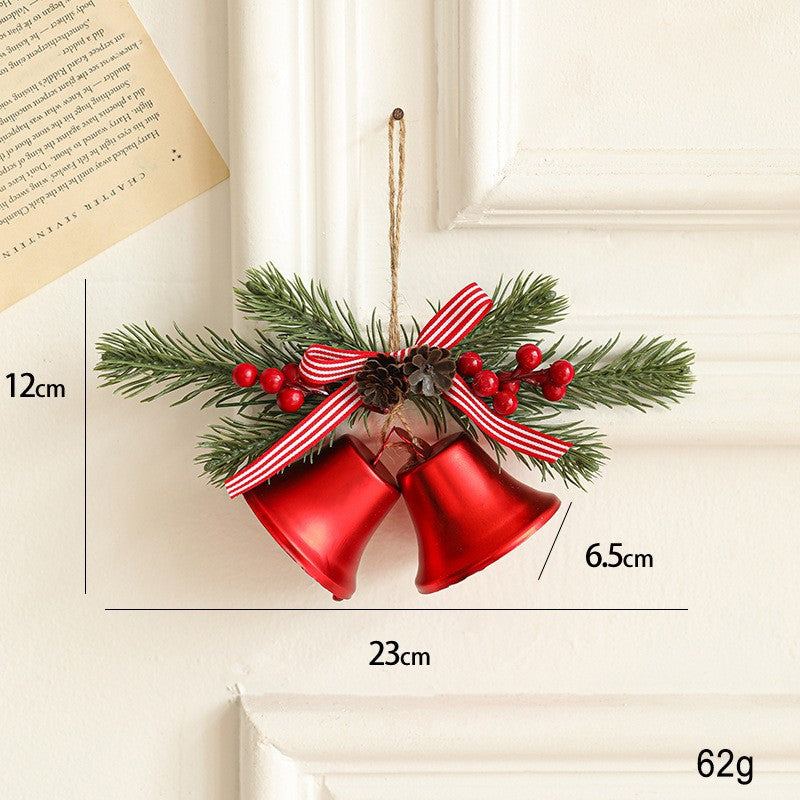 Decoratiune de Craciun pentru Brad, Flippy, Model 2 Clopotei de Craciun cu Crenguta de Brad, Decoratiune pentru