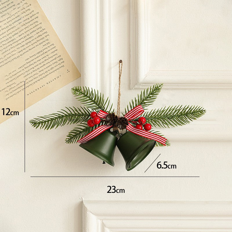 Decoratiune de Craciun pentru Brad, Flippy, Model 2 Clopotei de Craciun cu Crenguta de Brad, Decoratiune pentru
