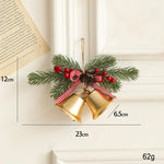 Decoratiune de Craciun pentru Brad, Flippy, Model 2 Clopotei de Craciun cu Crenguta de Brad, Decoratiune pentru
