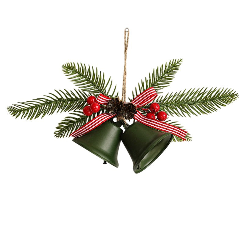 Decoratiune de Craciun pentru Brad, Flippy, Model 2 Clopotei de Craciun cu Crenguta de Brad, Decoratiune pentru