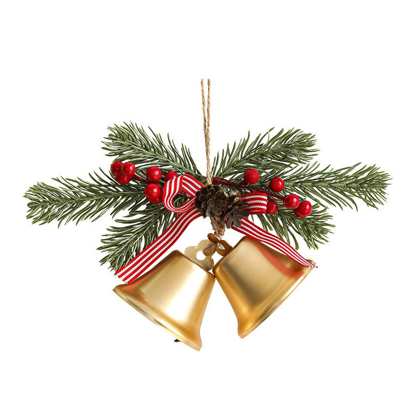 Decoratiune de Craciun pentru Brad, Flippy, Model 2 Clopotei de Craciun cu Crenguta de Brad, Decoratiune pentru