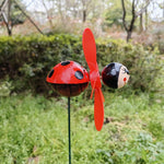 Set 4 Figurine, Decoratiuni de Gradina, Flippy, Tip Morisca de Vant, Model Insecte, 57 x 12 cm, Multicolor