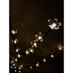 Decoratiune Luminoasa, Flippy, Crenguta, cu Baterii, 72 LED -uri, Flori, Alb Cald