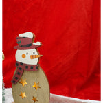 Decoratiune luminoasa, Flippy, Om de zapada, maro, lungime: 10 cm, latime: 5 cm, inaltime: 19 cm, lemn,