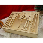 Decoratiune luminoasa, Flippy, Peisaj de iarna - Mos Craciun, maro, lungime: 21 cm, latime: 5 cm, inaltime: 16 cm,