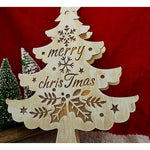 Decoratiune luminoasa, model de Brad cu inscriptie Marry Christmas, alb, lungime: 11 cm, latime: 5 cm, inaltime: 30 cm,