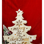 Decoratiune luminoasa, model de Brad cu inscriptie Marry Christmas, alb, lungime: 11 cm, latime: 5 cm, inaltime: 30 cm,