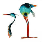 Decoratiune pentru Gradina, Flippy, Flamingo pentru Gradina cu Suport pentru Plante Flori, Ornament de Ghiveci de