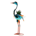 Decoratiune pentru Gradina, Flippy, Flamingo pentru Gradina cu Suport pentru Plante Flori, Ornament de Ghiveci de