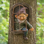 Decoratiune pentru Gradina, Flippy, Model Elf pentru Pom, Statuie pentru Gradina din Rasina, Decor pentru Gradina, Elf,
