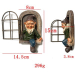 Decoratiune pentru Gradina, Flippy, Model Elf pentru Pom, Statuie pentru Gradina din Rasina, Decor pentru Gradina, Elf,