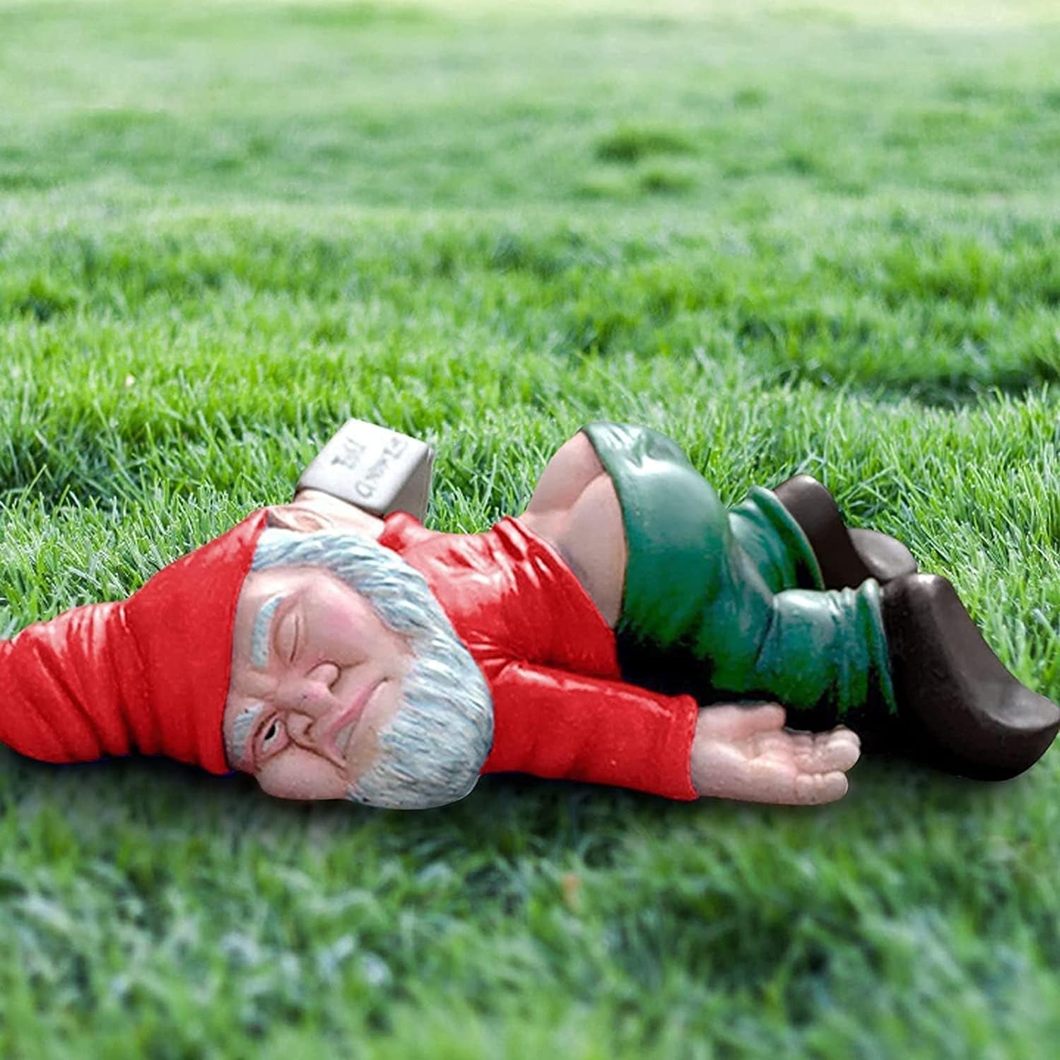 Decoratiune pentru Gradina, Flippy, Model Pitic de Gradina Beat, Statuie Amuzanta pentru Gradina, Decor pentru Gradina,