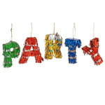 Pinata Mini PARTY, Flippy, Accesoriu pentru Petrecere Set 5 Bucati din Hartie Creponata si Carton, Pinata pentru