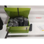 Set 12 Lampi Solare Led pentru Gradina, Flippy, Tip Torta, 36 x 6.8 cm, Buton On-Off, Lumina Alb Rece, Negru