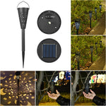 Set 12 Lampi Solare Led pentru Gradina, Flippy, Tip Torta, 36 x 6.8 cm, Buton On-Off, Lumina Multicolor, Negru