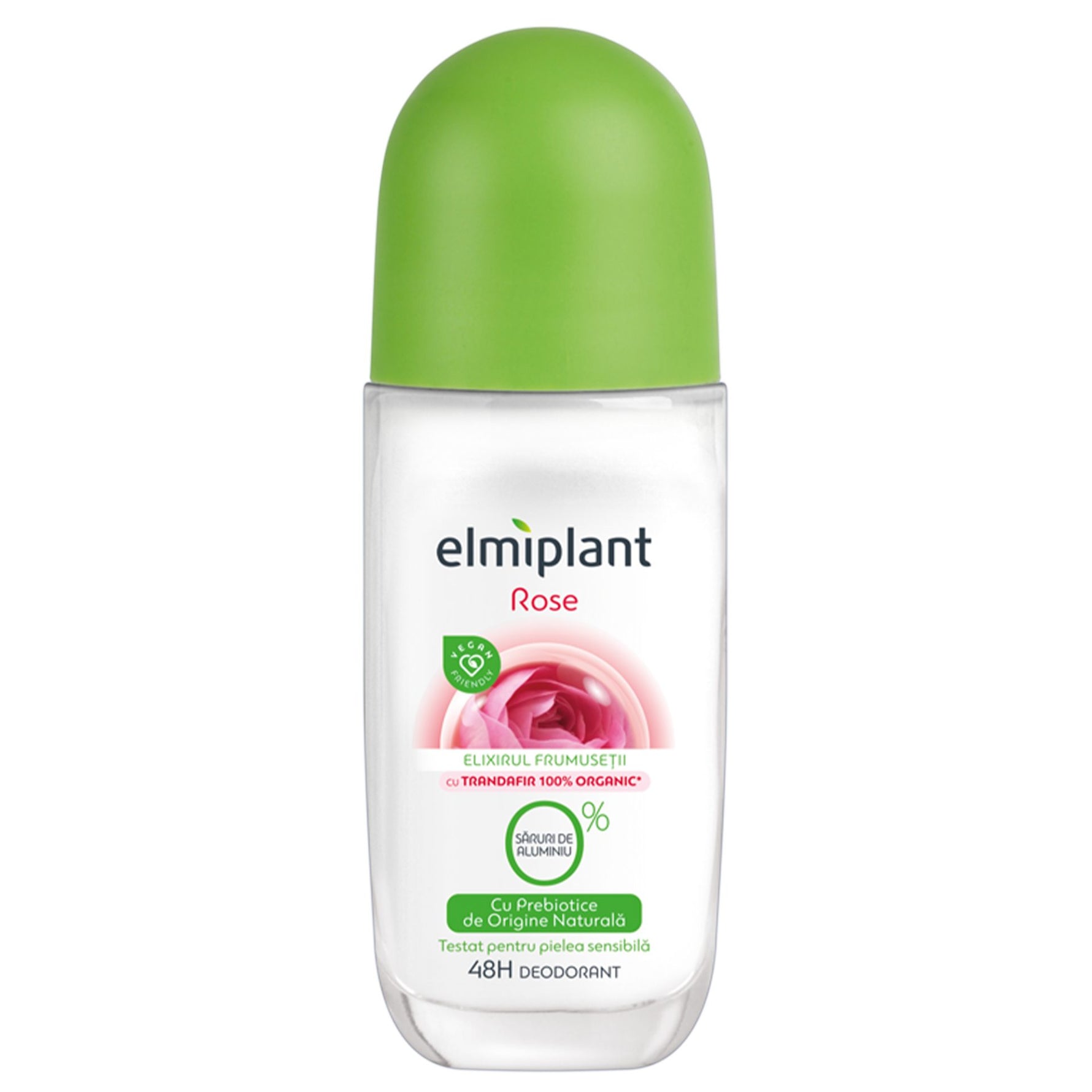 Deodorant Antiperspirant Roll-On, Elmiplant, Rose Elixir, 50 ml